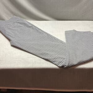 7th Avenue/New York & Company Black and White Patterned Slacks/Pants